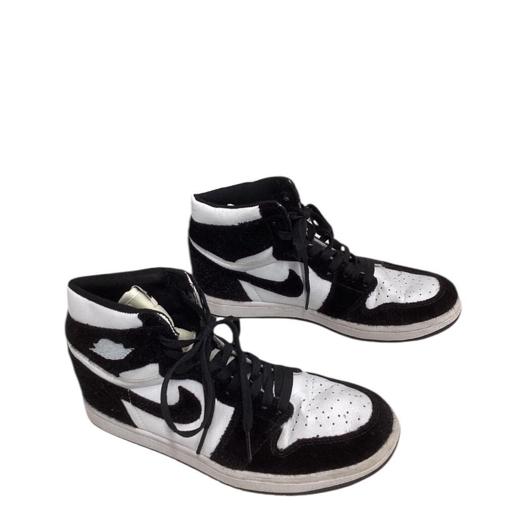 Nike Air Jordan 1 Retro High OG Black White Pony Hair CD0461 007 Sneakers Size 8 - Picture 3 of 15